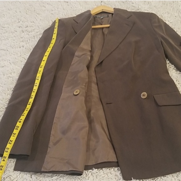 30-50% OFF BUNDLES! SILK ARMANI COLLEZIONI LONGLINE MAXI BLAZER SUIT COAT JACKET - Picture 6 of 7